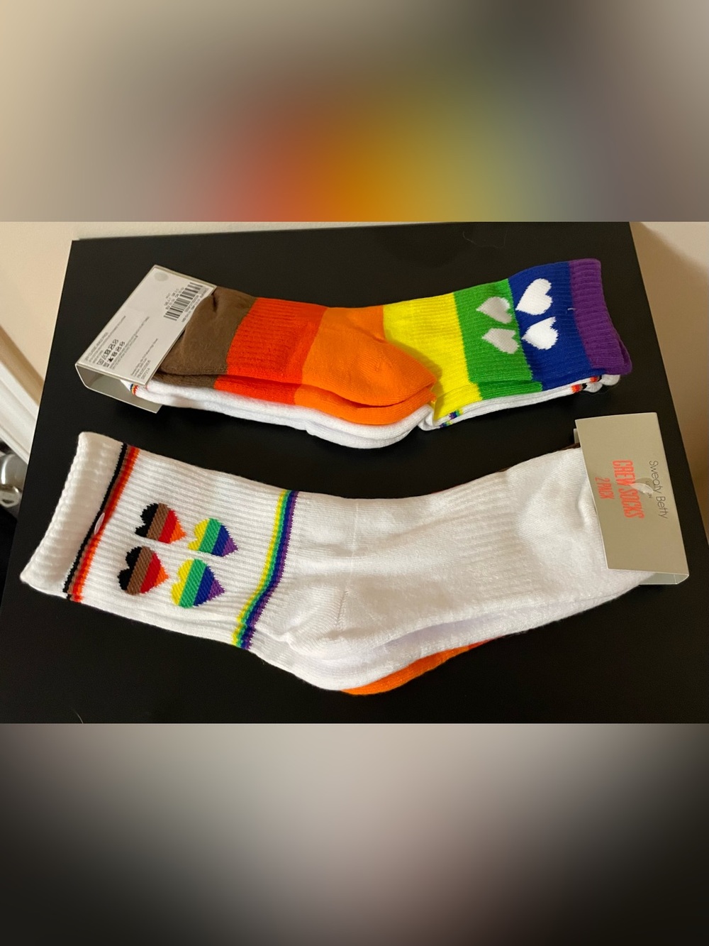 ✨4 Pairs✨NEW Sweaty Betty Pride Socks